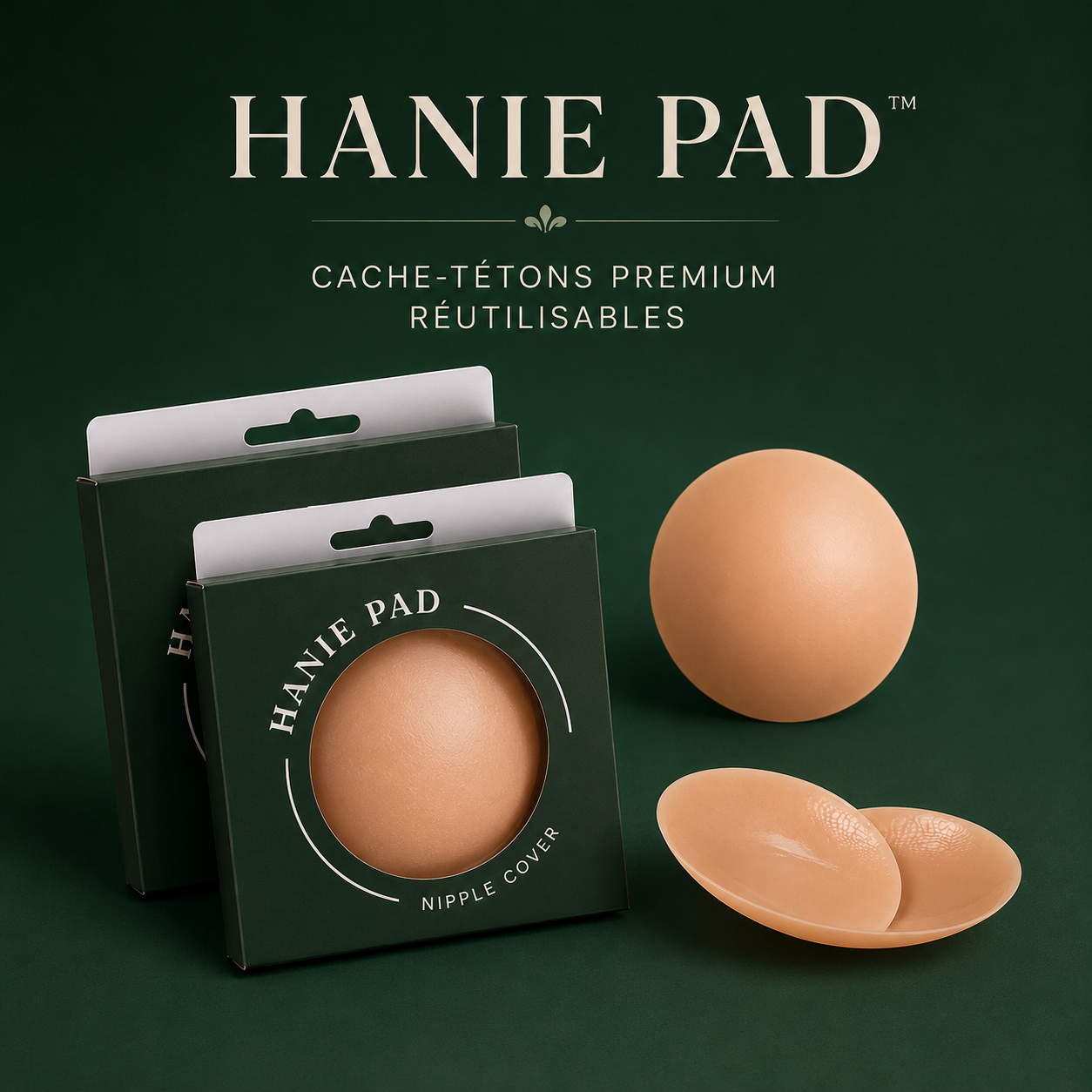 Hanie Pad™ | Cache-tétons réutilisables ultra-fins