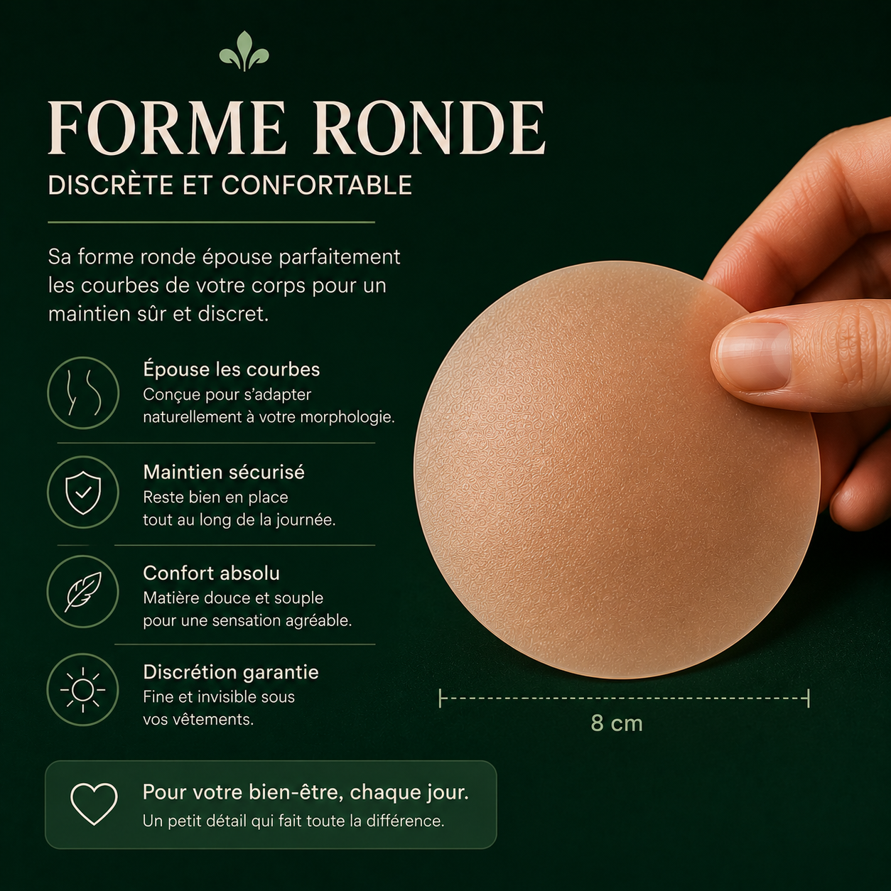 Hanie Pad™ | Cache-tétons réutilisables ultra-fins