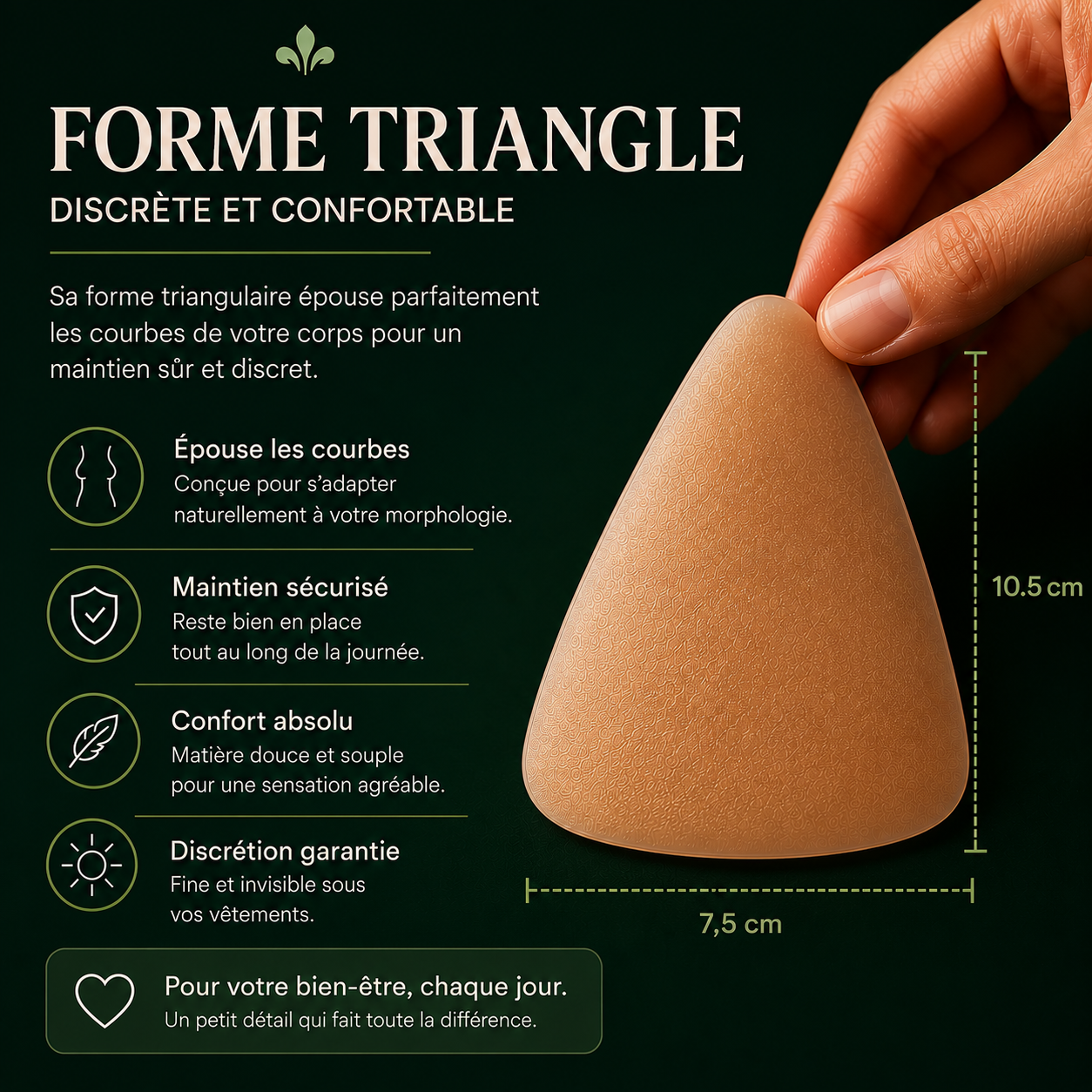 Hanie Pad™ | Cache-tétons réutilisables ultra-fins